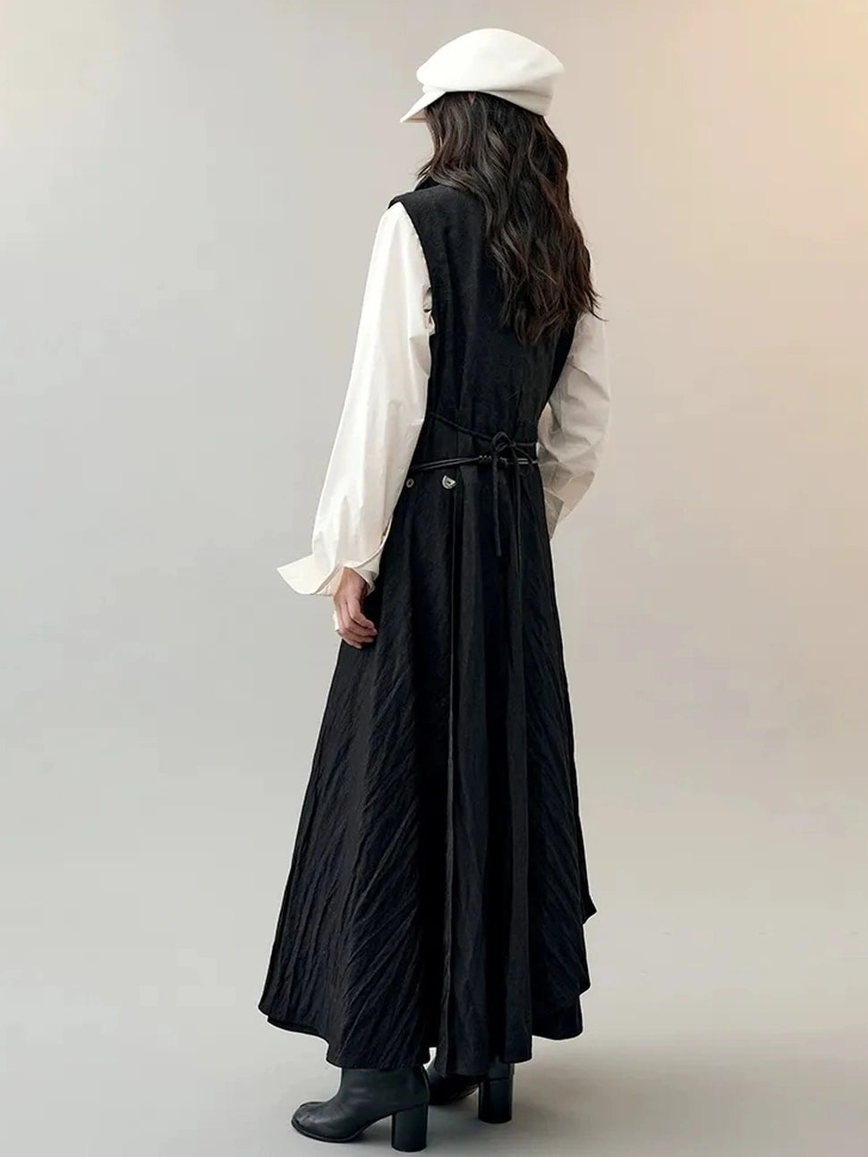 AnnoMundi Constructed Panel Collar Vest Dress Dresses