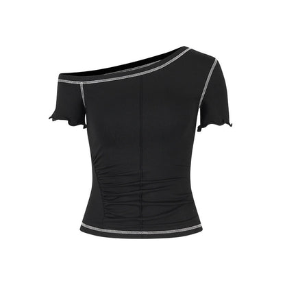 AnnoMundi_Contrast_Stitch_Asymmetric_Shoulder_Floral_Women&