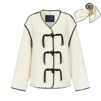 AnnoMundi_Contrast_Trim_V_Neck_Double_Faced_Wool_Coat_With_Scarf_MISSTT