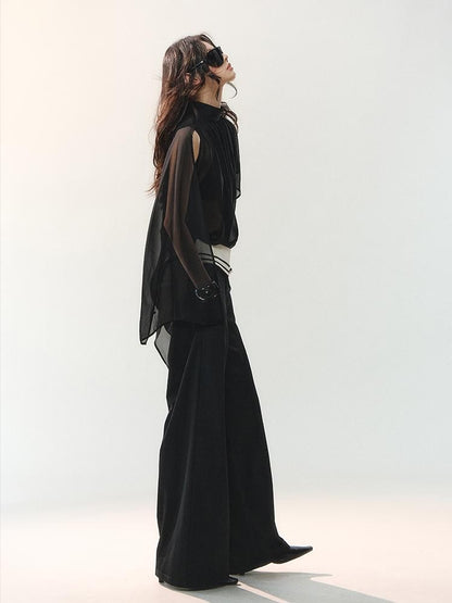 AnnoMundi Cord Knot Foldover Waist Button Detail Women&