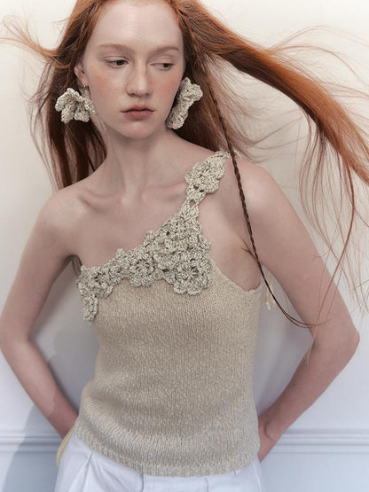 AnnoMundi Crochet Lace High Waisted A Line Shorts