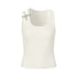 AnnoMundi Cropped Asymmetric Ring Buckle One Shoulder U Neck Women&