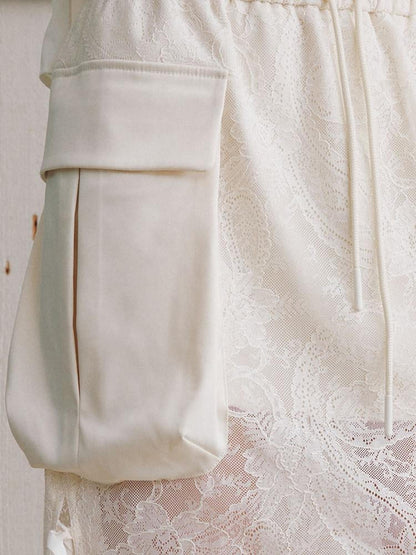 AnnoMundi Cutout Lace 3d Patch Pockets Women&