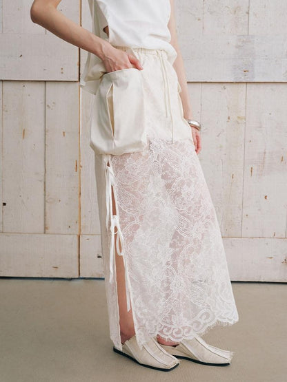 AnnoMundi Cutout Lace 3d Patch Pockets Women&