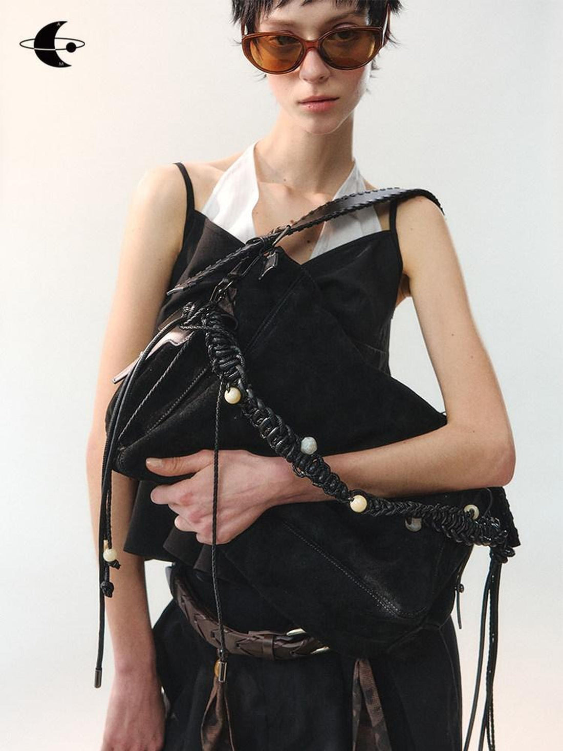 AnnoMundi Dark Night Handmade Vintage Beaded Tote Women&