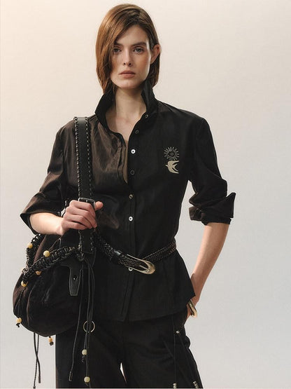 AnnoMundi Dark Night Handmade Vintage Beaded Tote Women&