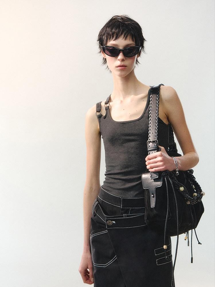 AnnoMundi Dark Night Handmade Vintage Beaded Tote Women&