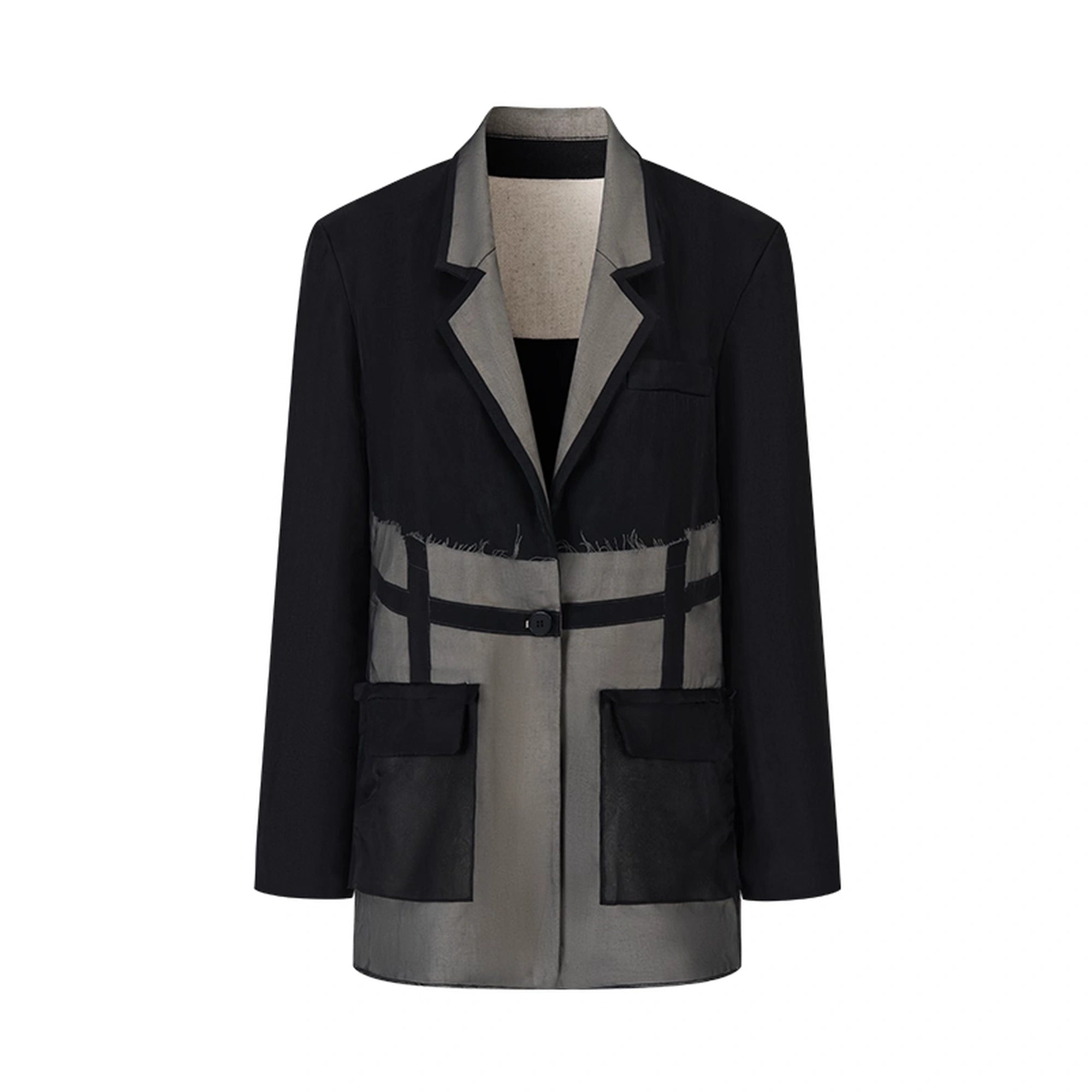 AnnoMundi_Deconstructed_Black_White_Mesh_Blazer_MISSTT