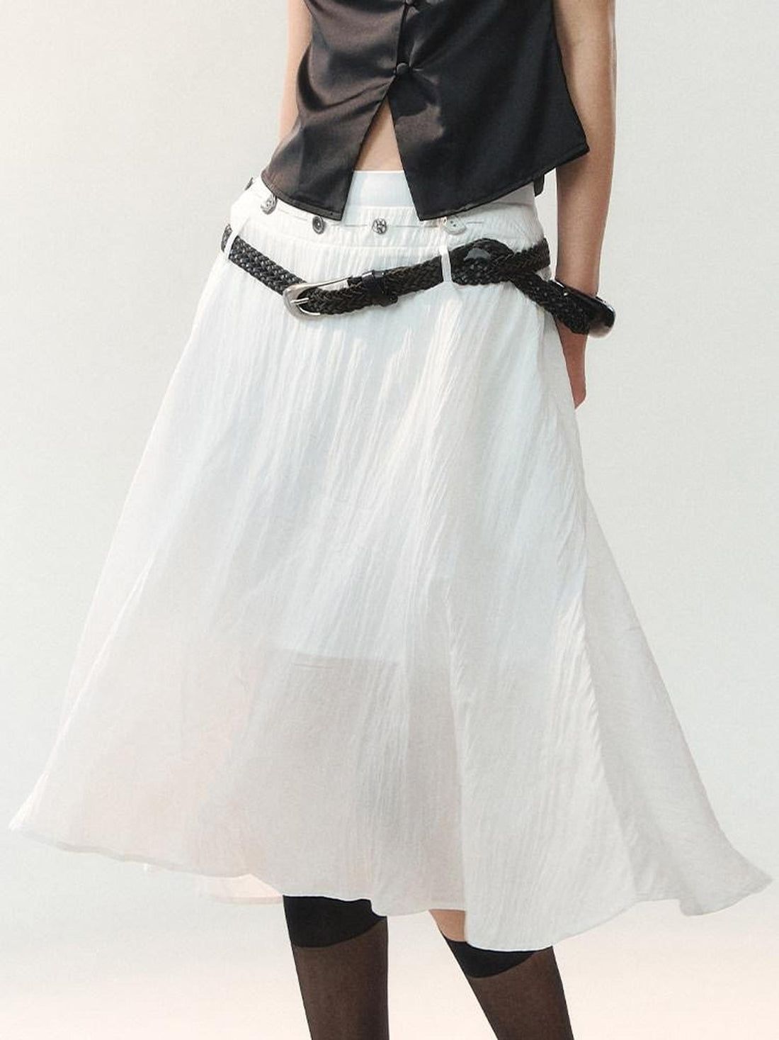 AnnoMundi Deconstructed Hem Metal Button Hand Sewn Women&