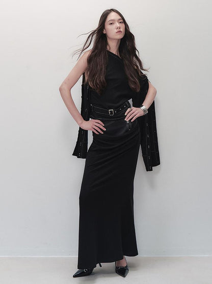 AnnoMundi Deconstructed Overlap Slit Mermaid Skirt