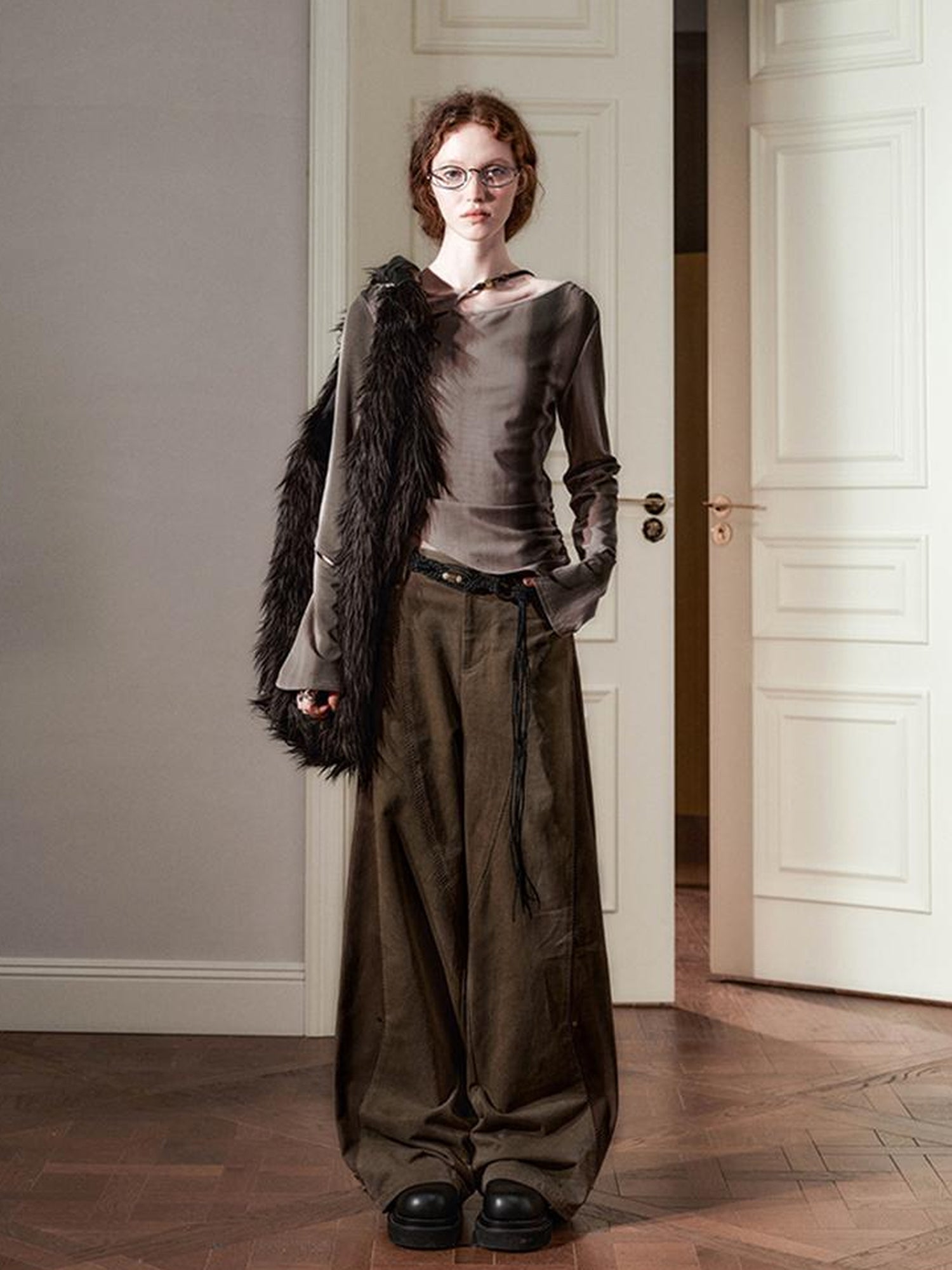 AnnoMundi Deconstructed Relaxed Wide Leg Trousers
