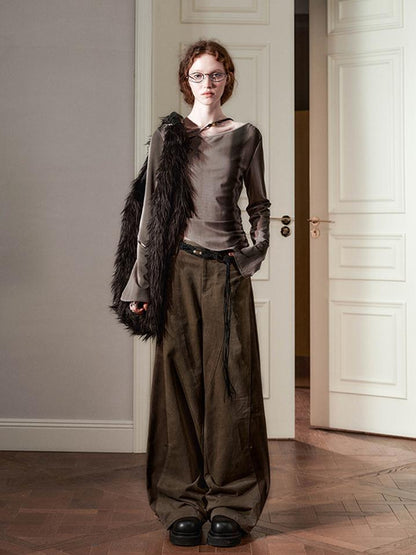 AnnoMundi Deconstructed Relaxed Wide Leg Trousers