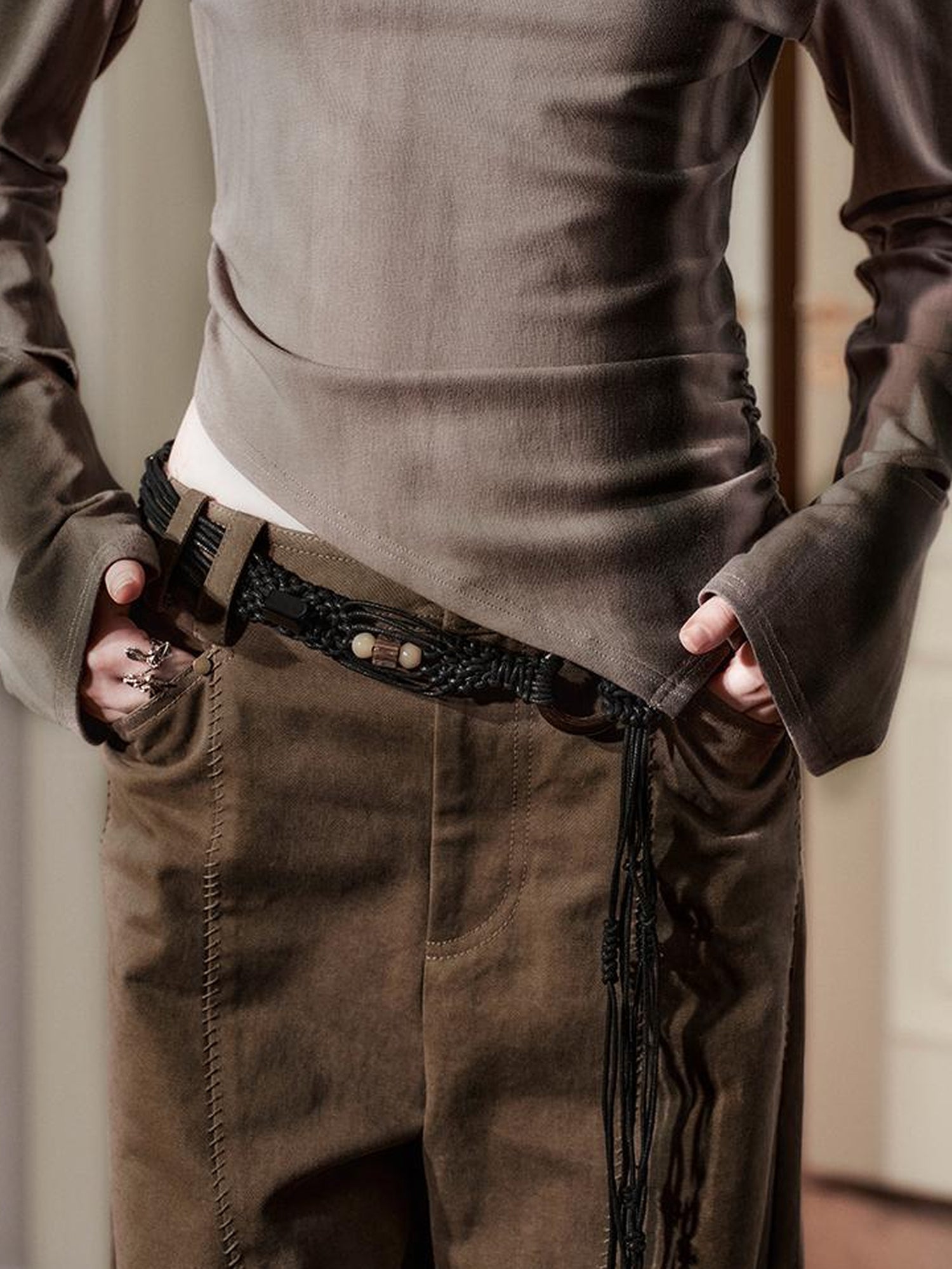 AnnoMundi Deconstructed Relaxed Wide Leg Trousers
