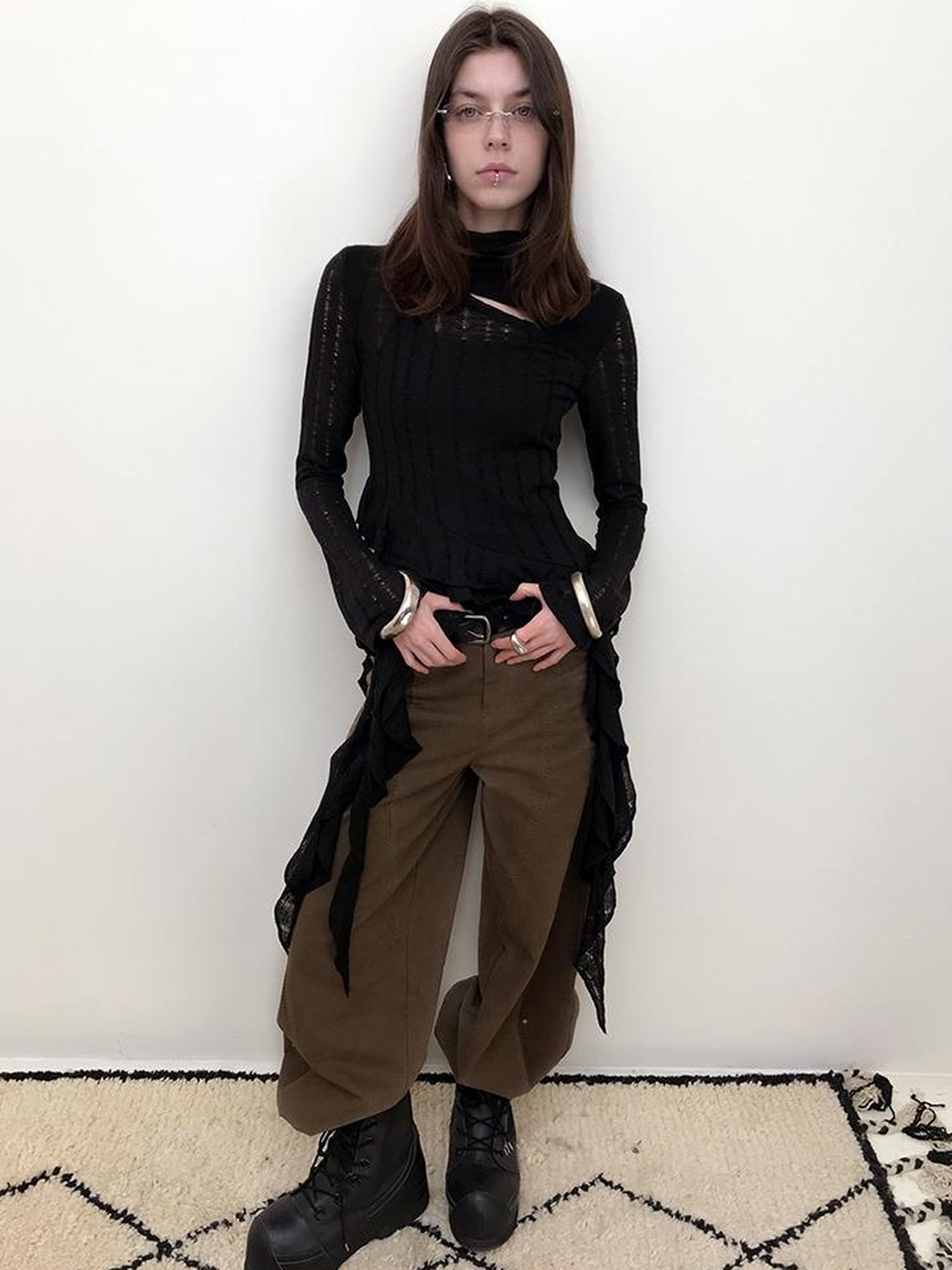 AnnoMundi Deconstructed Relaxed Wide Leg Trousers