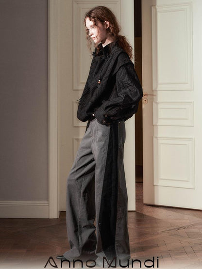 AnnoMundi Deconstructed Relaxed Wide Leg Trousers