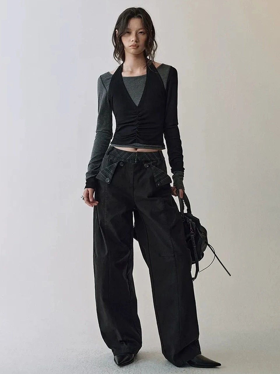 AnnoMundi Deconstructed Striped Layered Top T-shirt