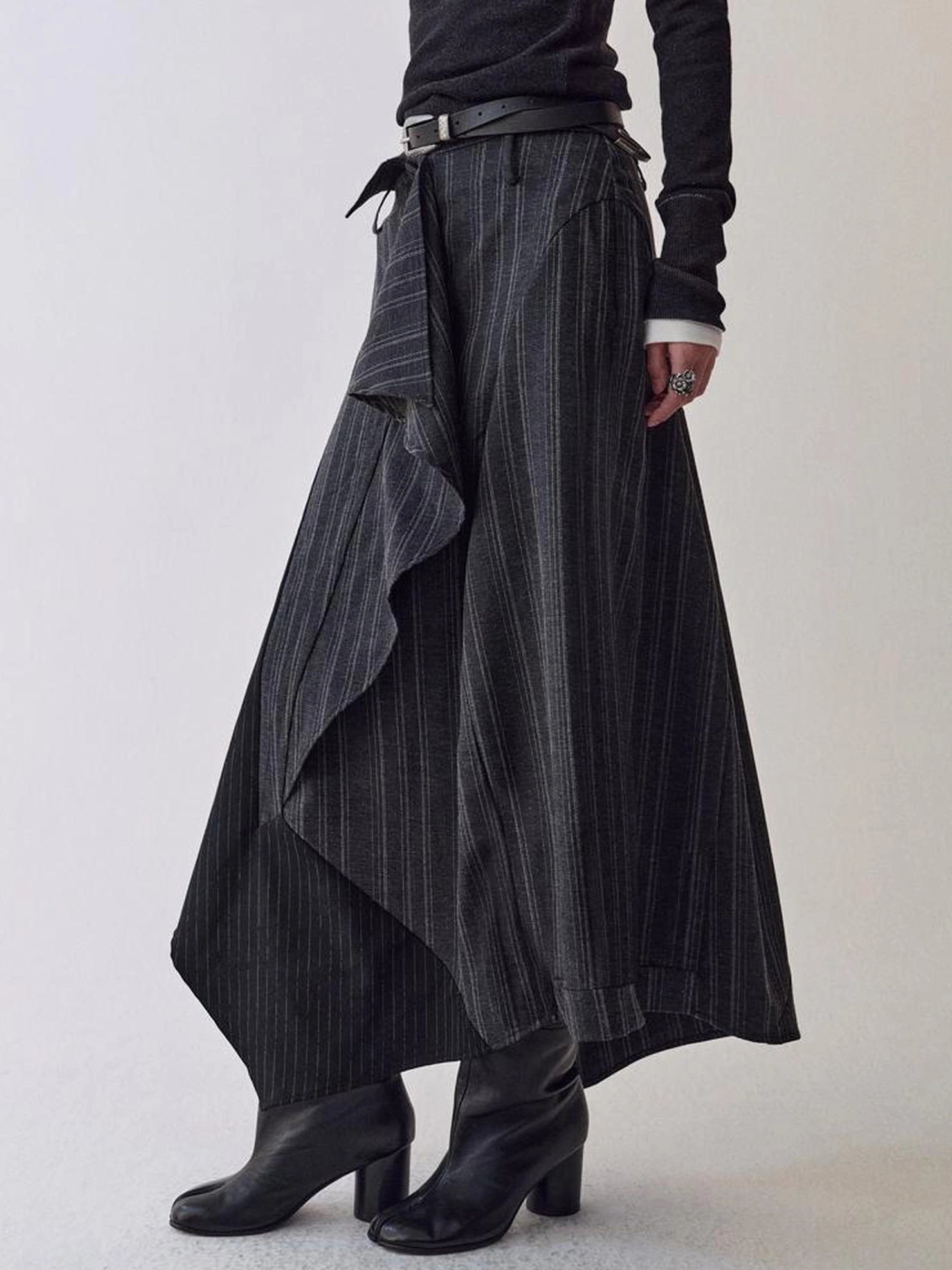 AnnoMundi Deconstructed Striped Shirt And Skirt Set Suits