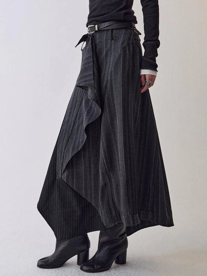 AnnoMundi Deconstructed Striped Shirt And Skirt Set Suits
