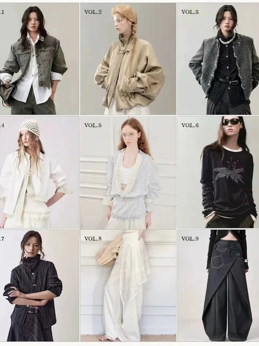 AnnoMundi Deconstructed Striped Shirt And Skirt Set Suits