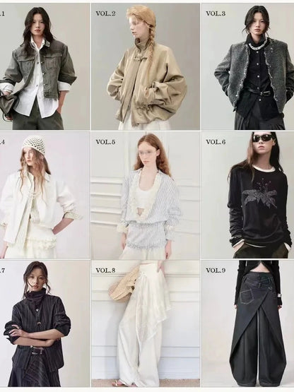 AnnoMundi Deconstructed Striped Shirt And Skirt Set Suits