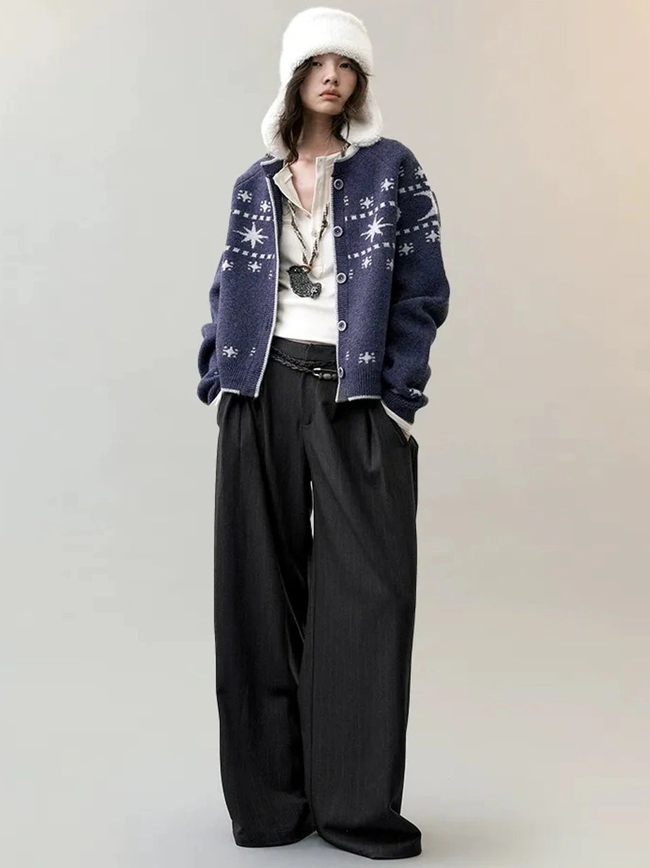 AnnoMundi Deconstructed Wide Leg Trousers With Layered Waistband Pants