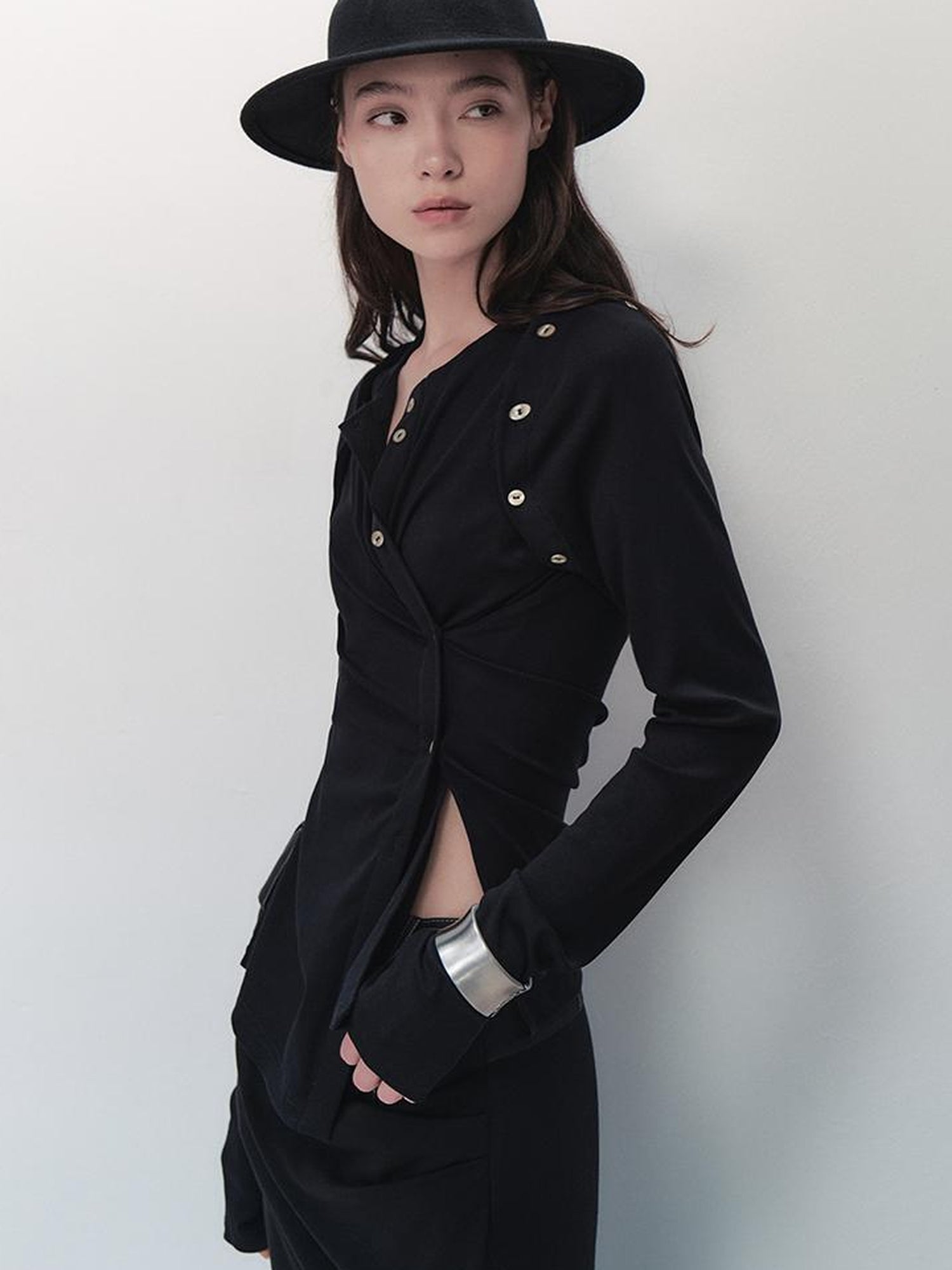 AnnoMundi Deconstructive Knit Cardigan Detachable Sleeves Multi Way Wear