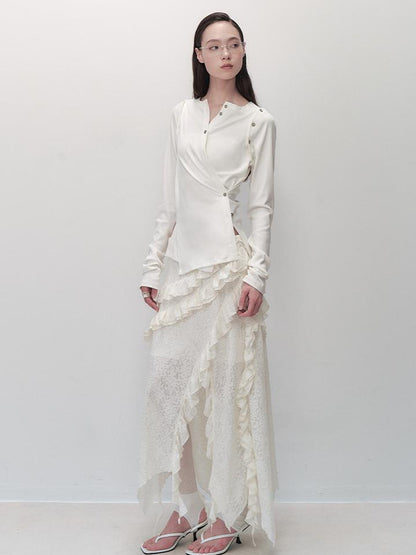 AnnoMundi Deconstructive Knit Cardigan Detachable Sleeves Multi Way Wear
