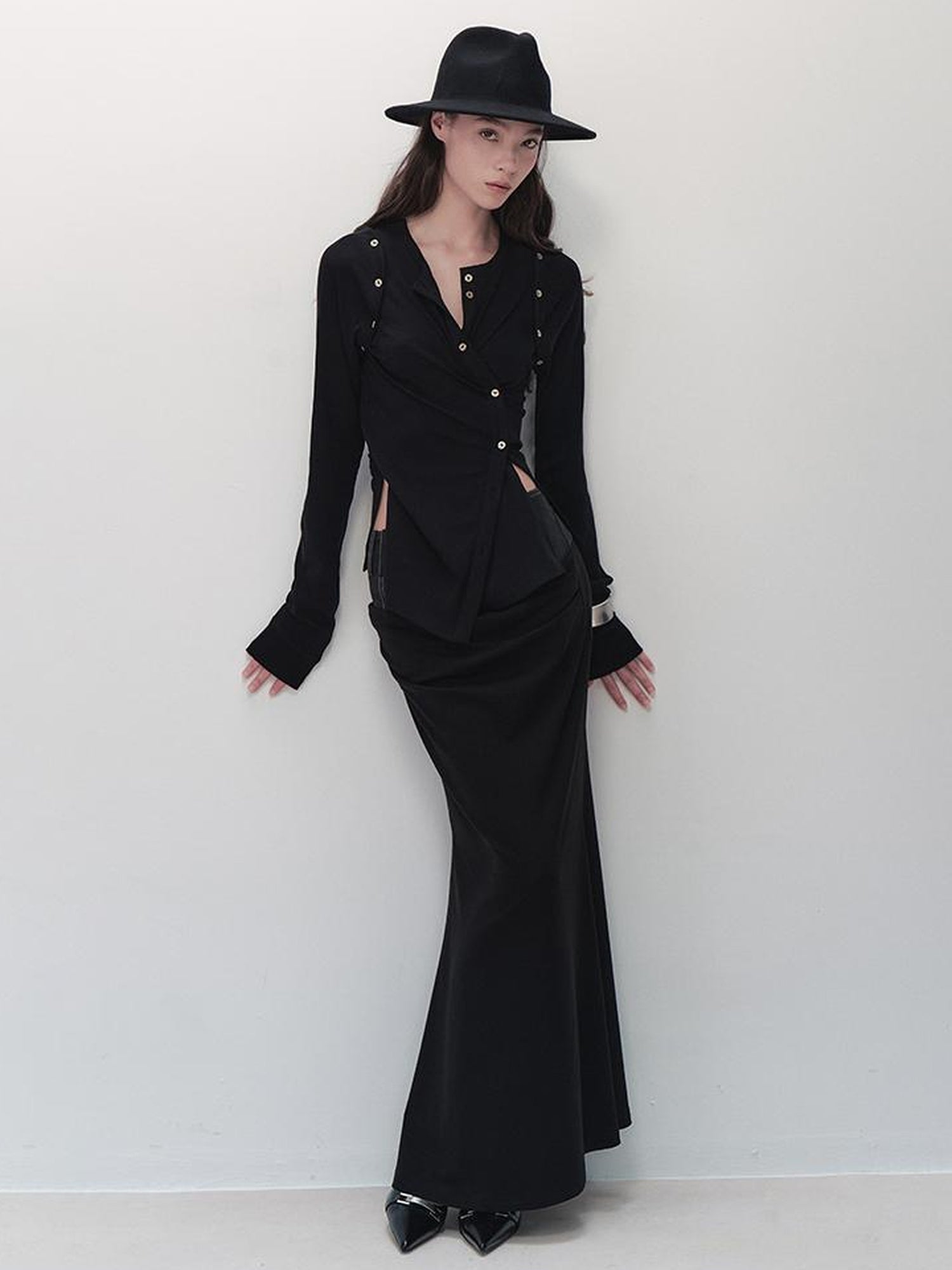 AnnoMundi Deconstructive Knit Cardigan Detachable Sleeves Multi Way Wear