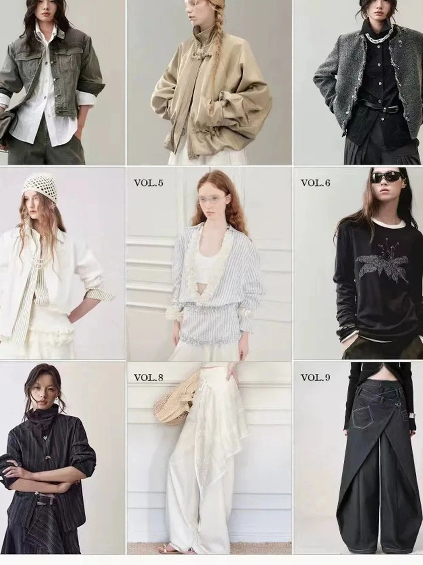 AnnoMundi Deep V Hooded Wool Coat Jacket