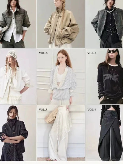 AnnoMundi Deep V Hooded Wool Coat Jacket