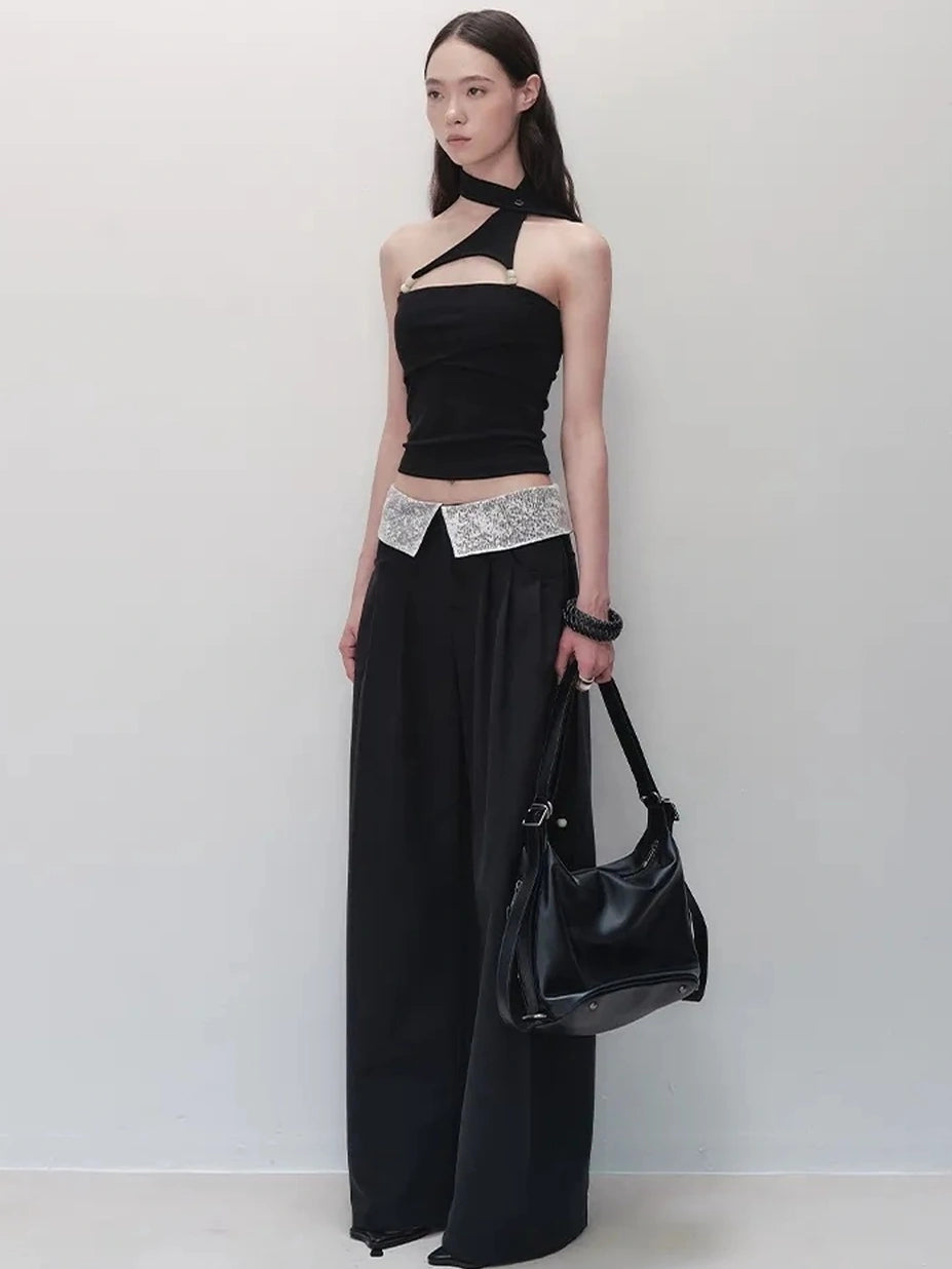 AnnoMundi Detachable Choker Beaded Camisole Bikini