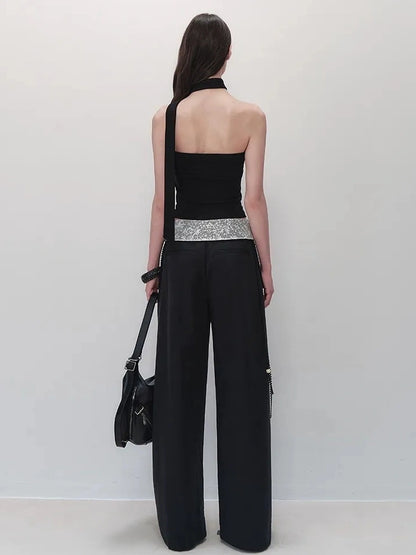 AnnoMundi Detachable Choker Beaded Camisole Bikini