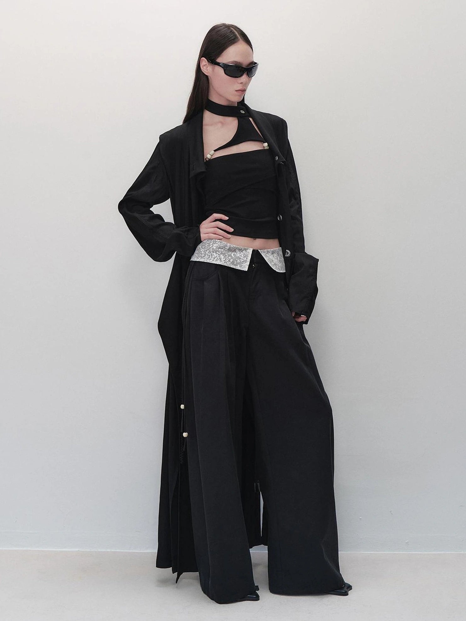 AnnoMundi Detachable Choker Beaded Camisole Bikini