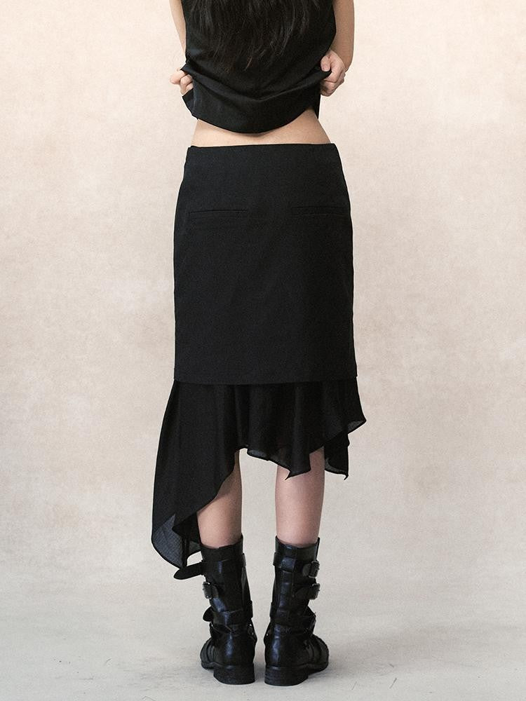 AnnoMundi Detachable Layered Skirt Overlay Women&