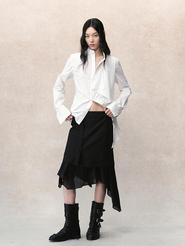 AnnoMundi Detachable Layered Skirt Overlay Women&