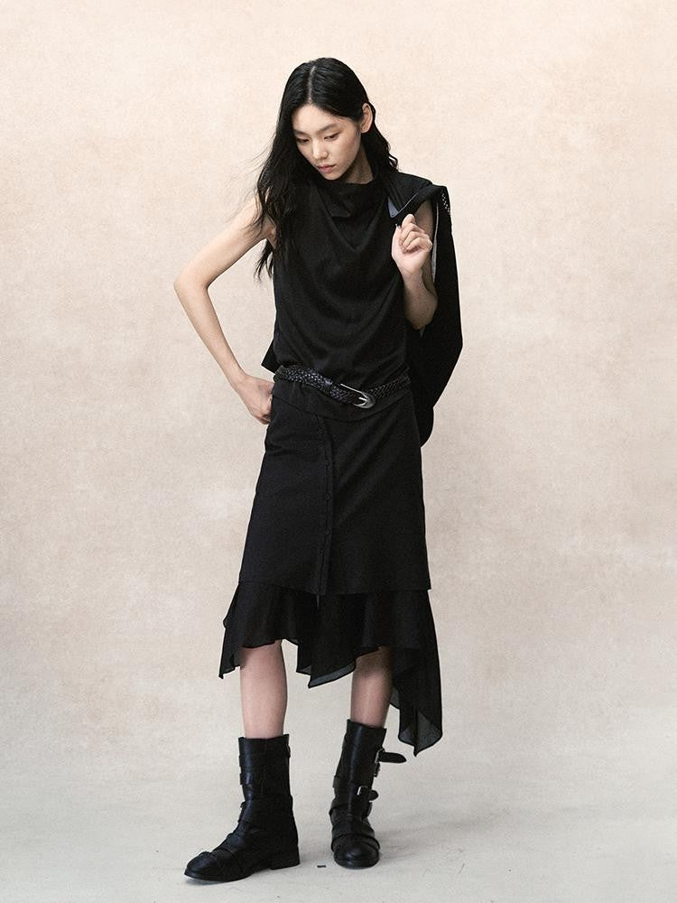 AnnoMundi Detachable Layered Skirt Overlay Women&