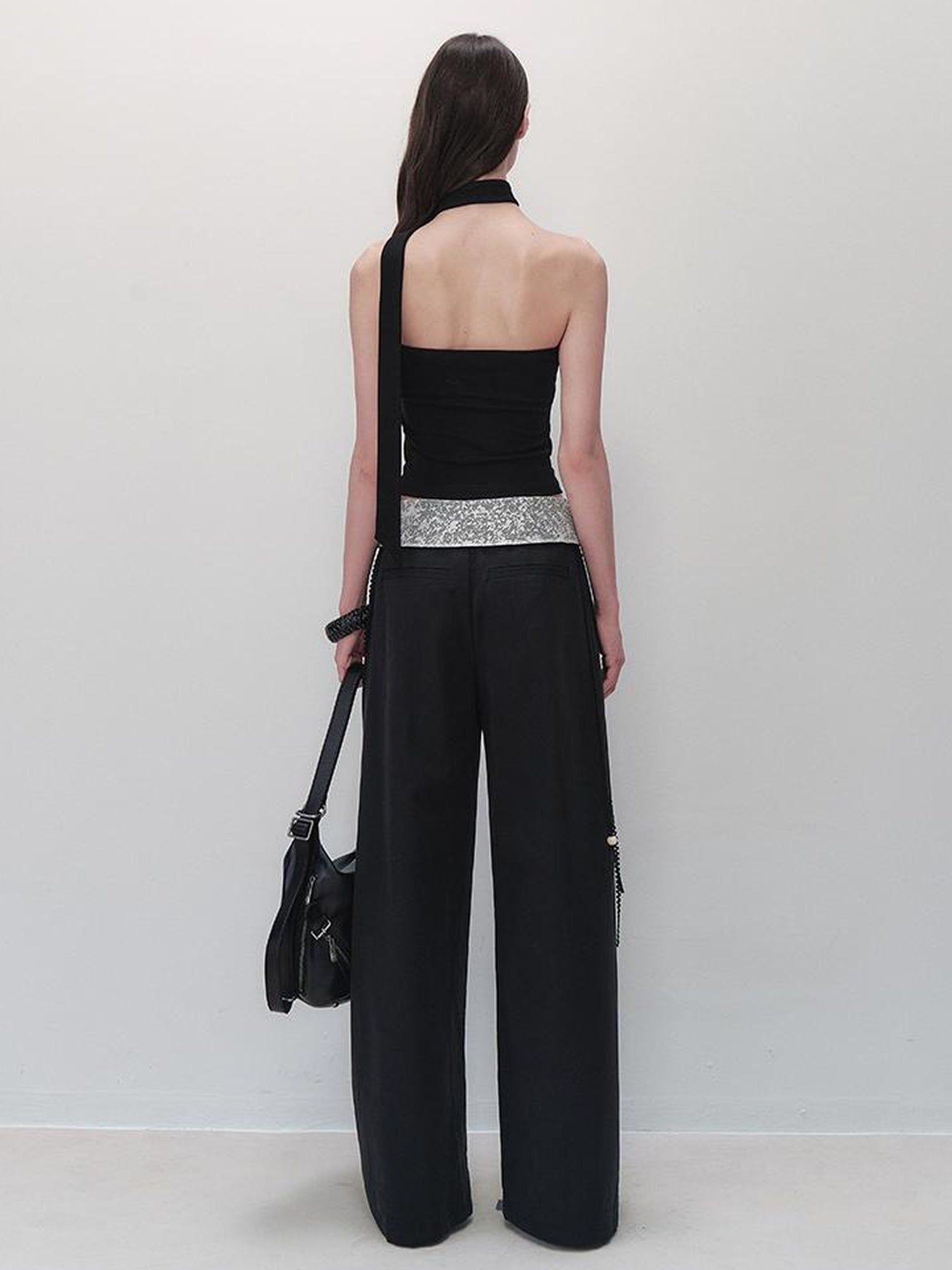 AnnoMundi Detachable Pearl Choker Cami Top