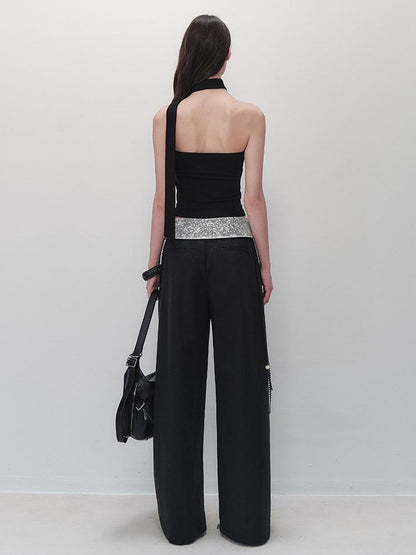 AnnoMundi Detachable Pearl Choker Cami Top