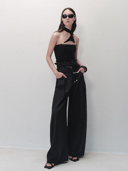 AnnoMundi Detachable Pearl Choker Cami Top