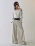 AnnoMundi Detachable Rose Contrast Trim Knit Top