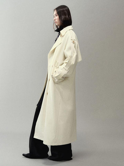 AnnoMundi Detachable Sash Cotton Trench Coat