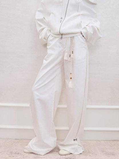 AnnoMundi Detachable Skirt Overlay Wide Leg Trousers