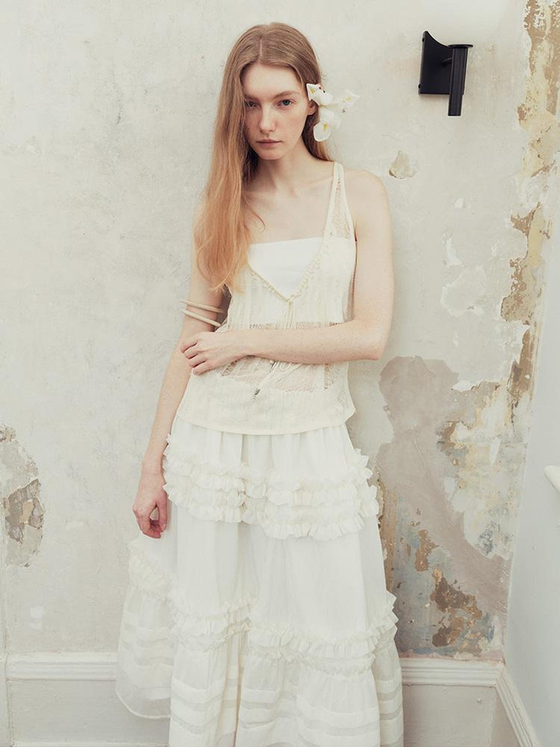 AnnoMundi Distressed Open Knit Summer Vest Top