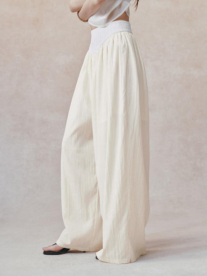 AnnoMundi Draped Spliced Waistband Natural Waist Women&
