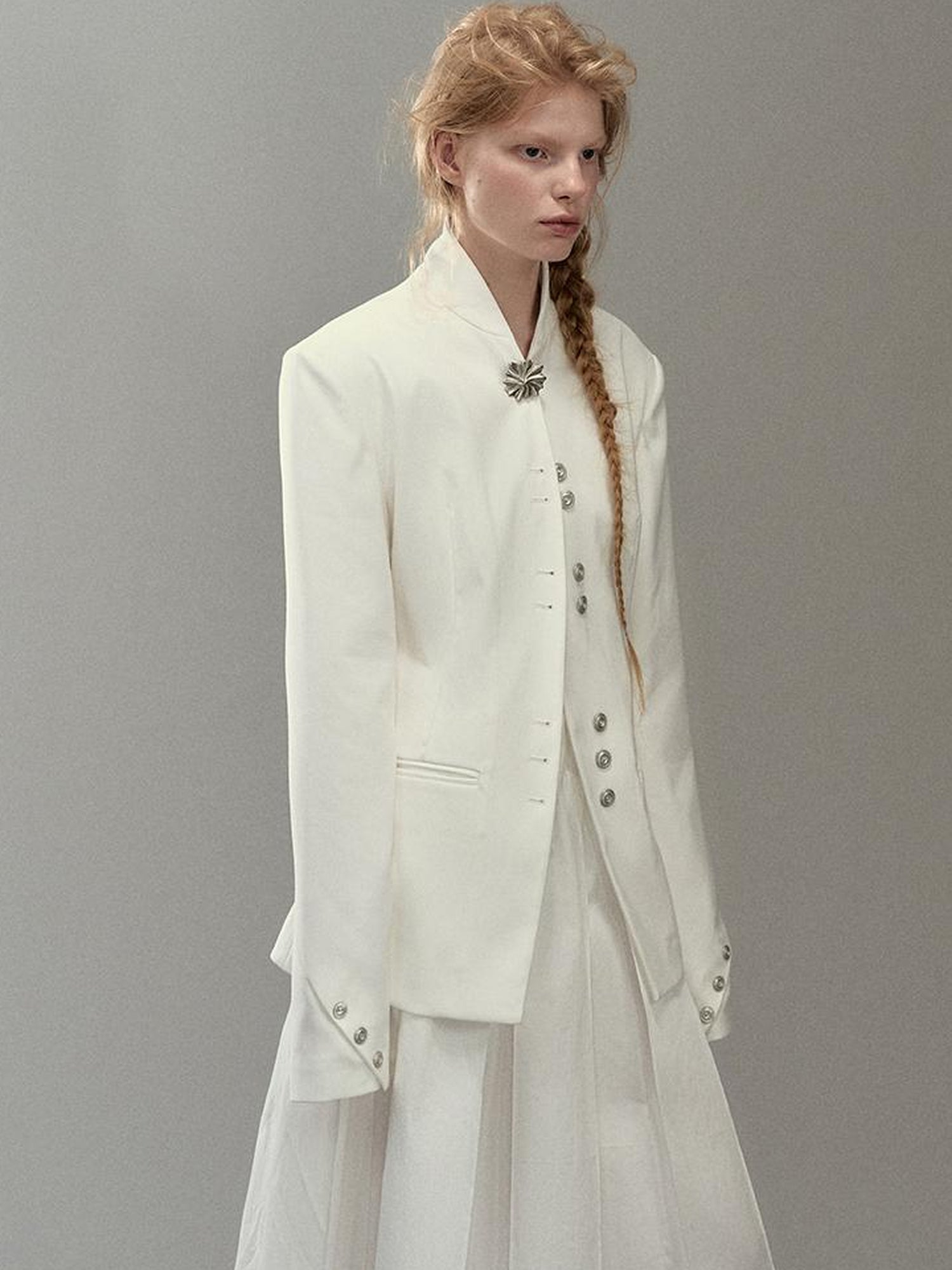 AnnoMundi Dual Collar Rooted Motion Blazer