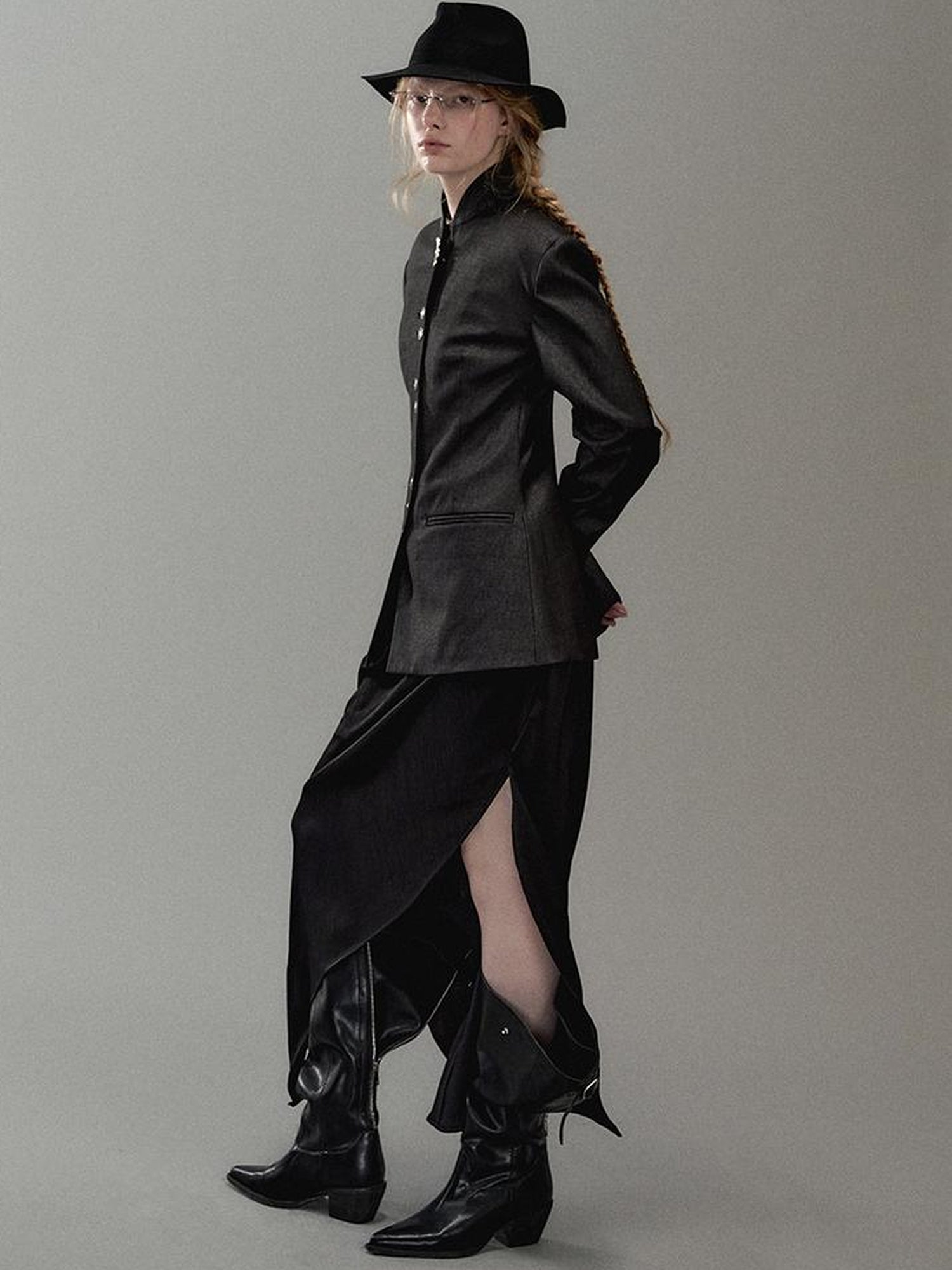AnnoMundi Dual Collar Rooted Motion Blazer