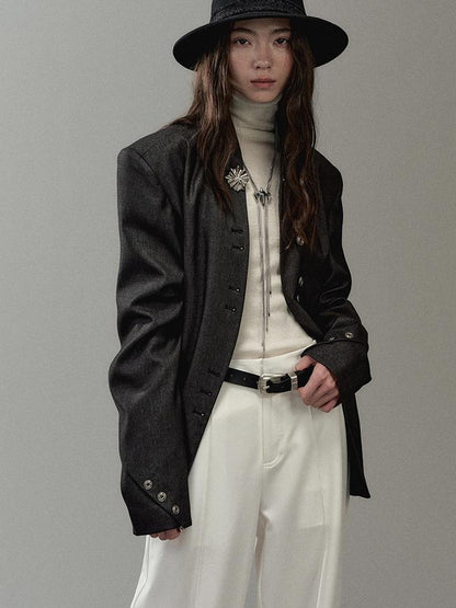 AnnoMundi Dual Collar Rooted Motion Blazer
