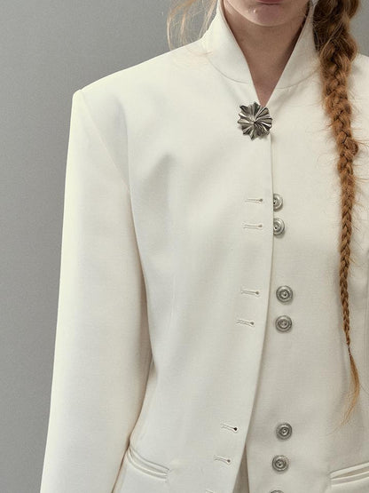 AnnoMundi Dual Collar Rooted Motion Blazer