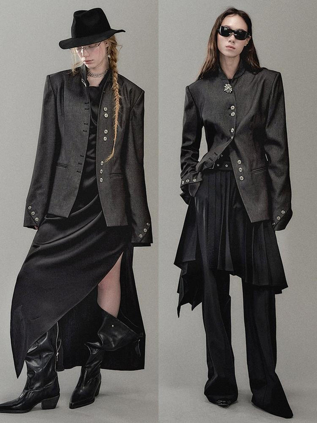 AnnoMundi Dual Collar Rooted Motion Blazer