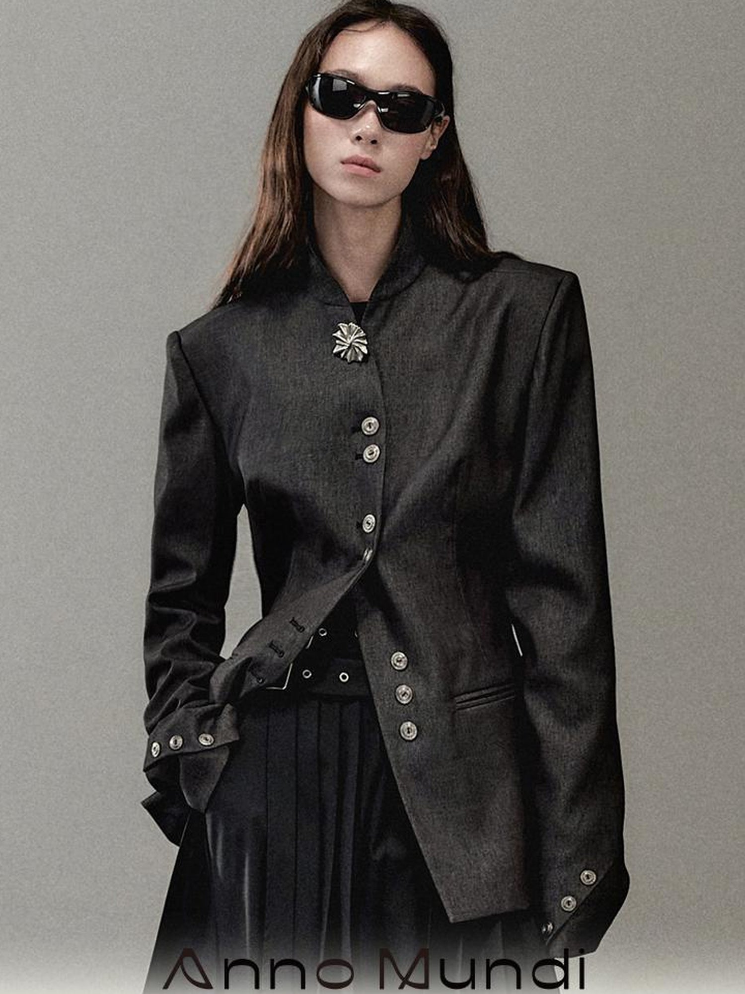 AnnoMundi Dual Collar Rooted Motion Blazer